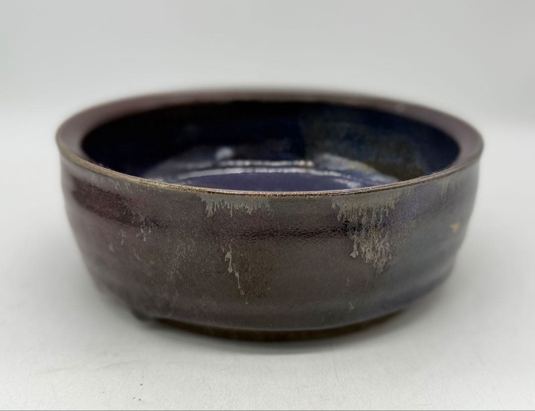 坂田甚内作　辰砂釉鉢　菓子器　送料込み250606