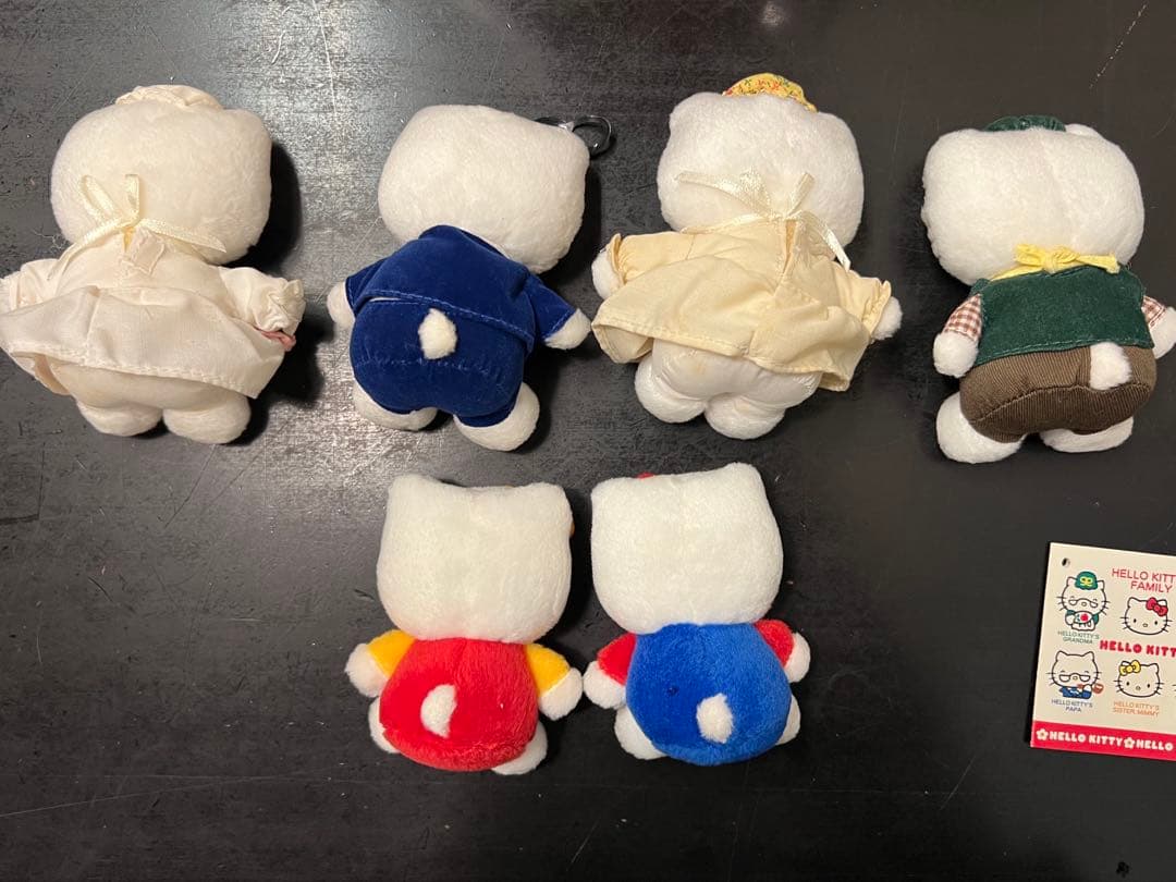 【1999年製】ハローキティ25周年ぬいぐるみ6体セット