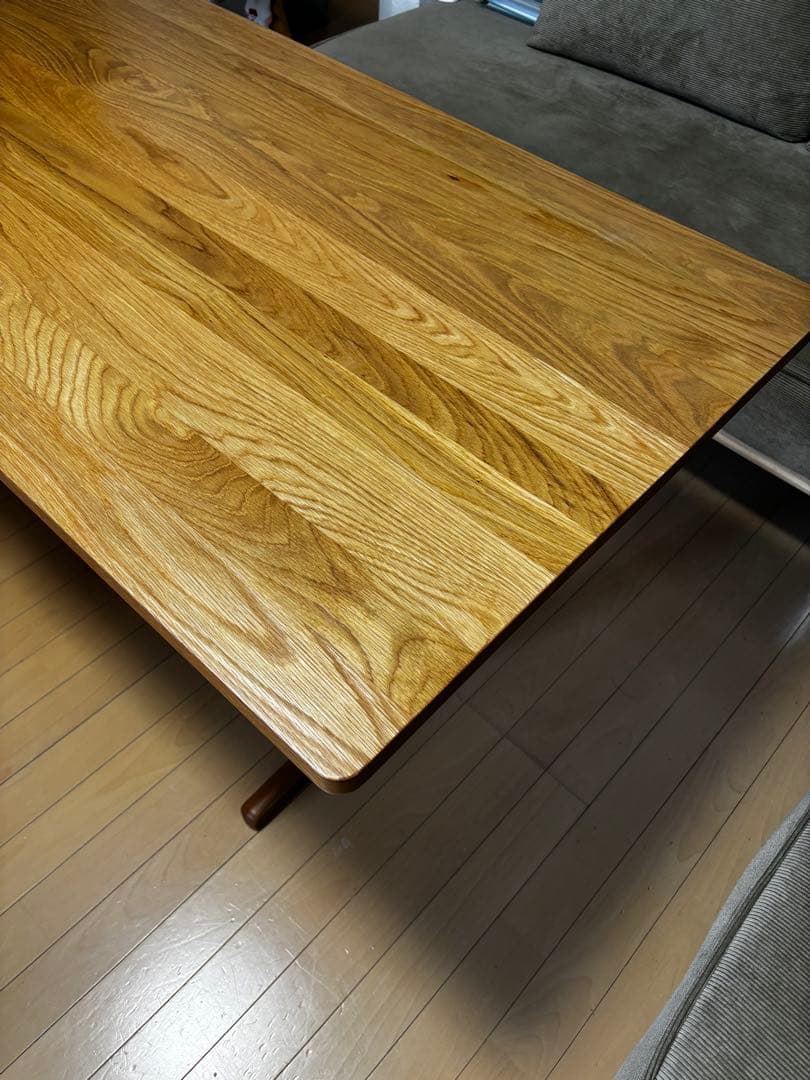 【美品】無印良品 オーク材　ダイニング　リビングテーブル130×70×65cm