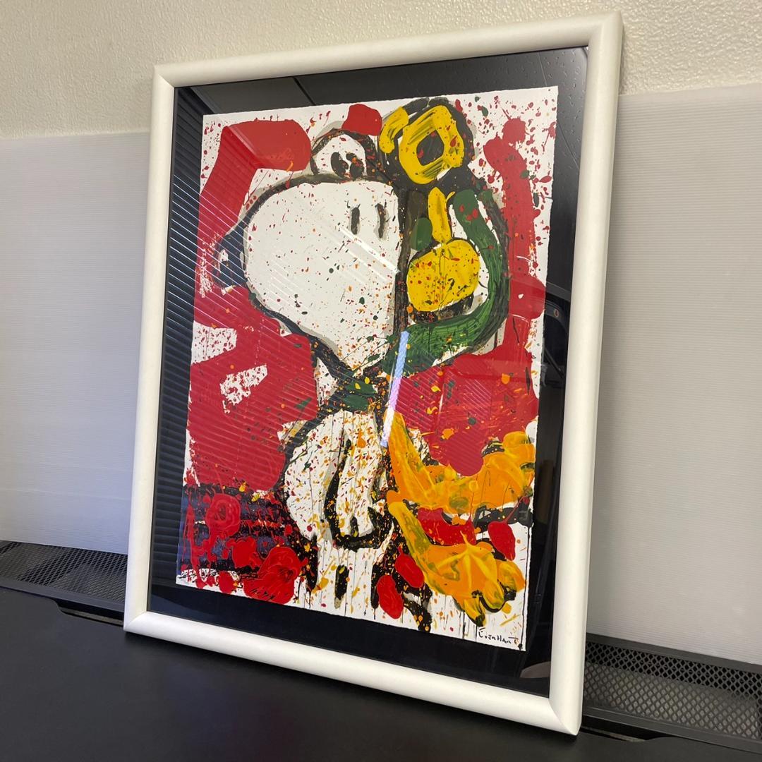 希少】トム・エバハート「TO REMEMBER」リトグラフ ピーナッツ 保証書