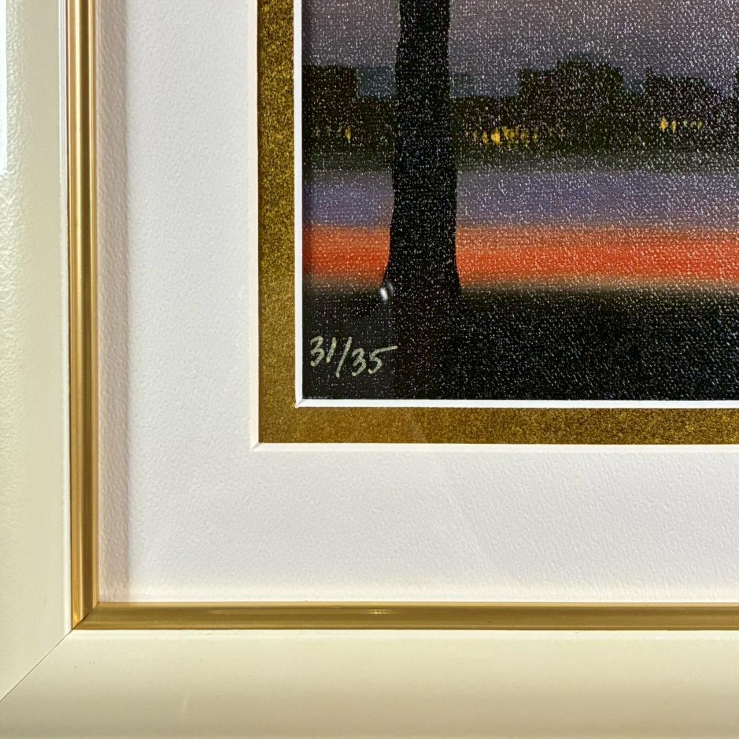 美品 ミッシェル・バテュ「聖なる街・パリ」キャンバスジクレ 保証書