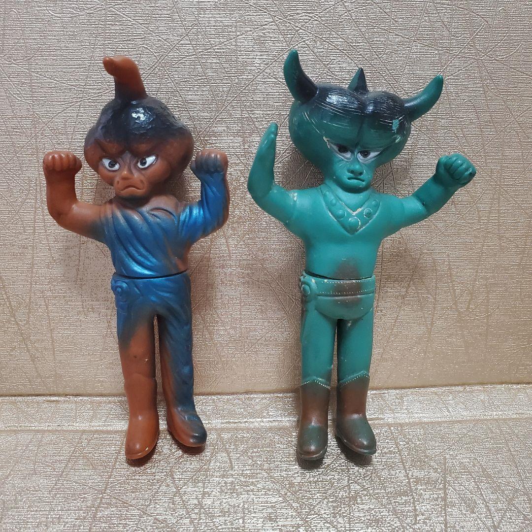 バドー星人 ２体 アストロミュー5 中島製作所 亀マーク 当時モノ バドー星人 2体 アストロミュー5 中島製作所 亀マーク 当時モノ