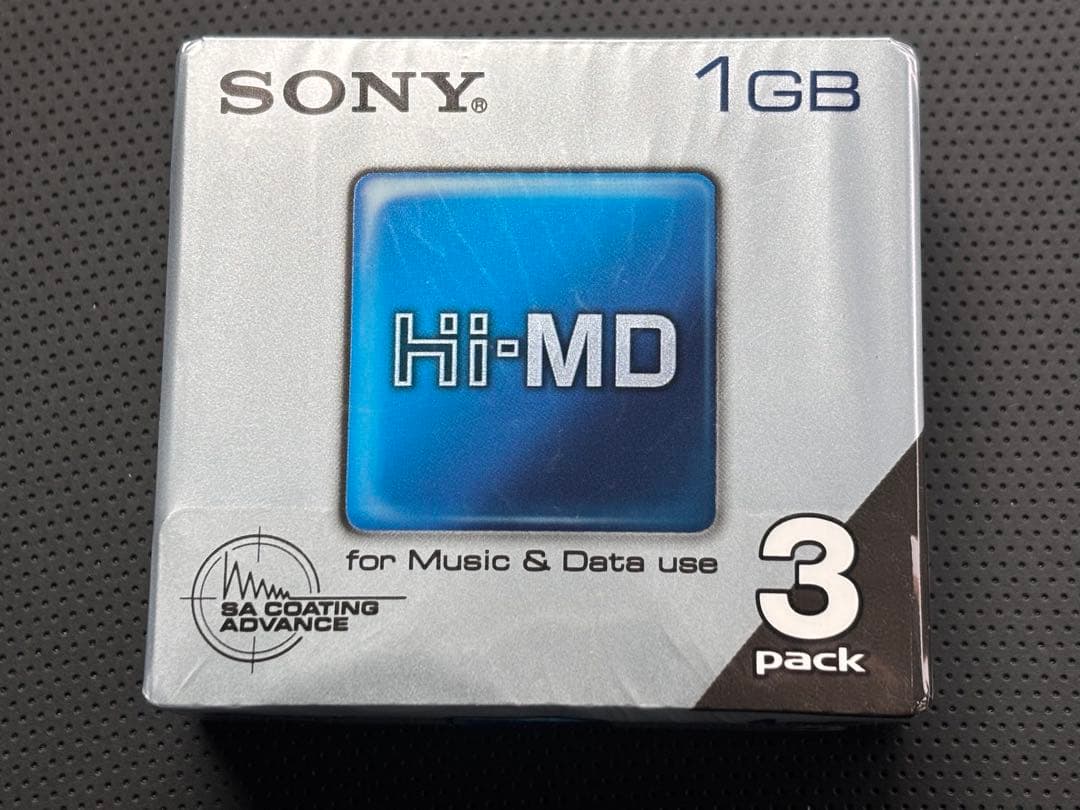 未開封 希少 SONY Hi-MD 1GB 3パック 音楽データ用 MDディスク