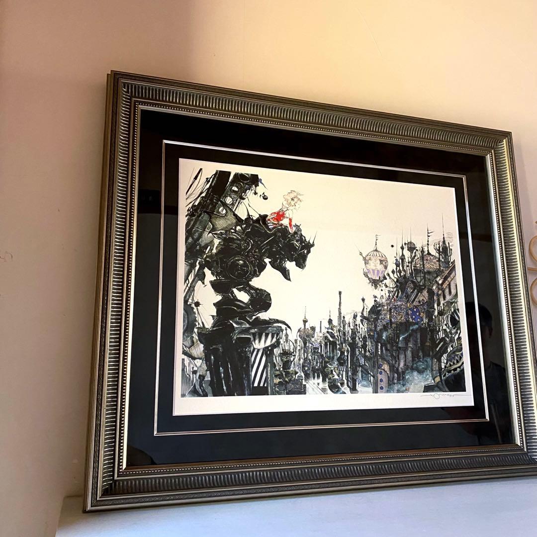 天野喜孝 FF6 街 エポキシ アールビバン 版画