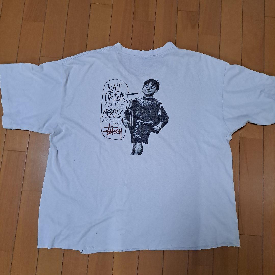 黒タグ 80s 90s old stussy フォトプリントTシャツ ビンテージ80s〜90s