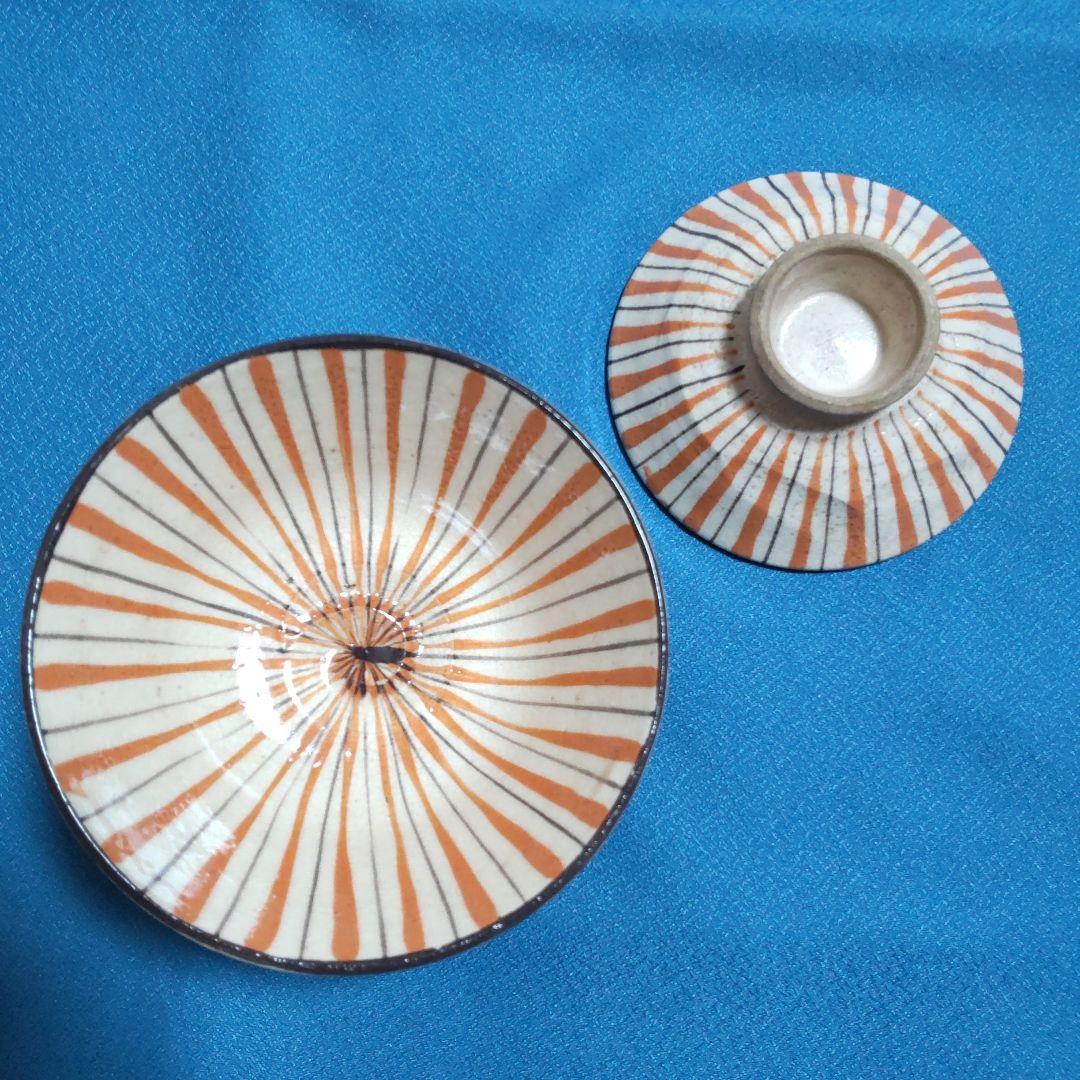 骨董　アンティーク　麦藁手　蓋碗　蓋茶碗　お碗　飯碗