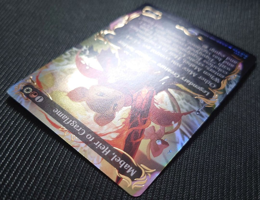 mtg レイズドFOIL 岩山炎の後継者メイブル アニメボーダーレス版 blb