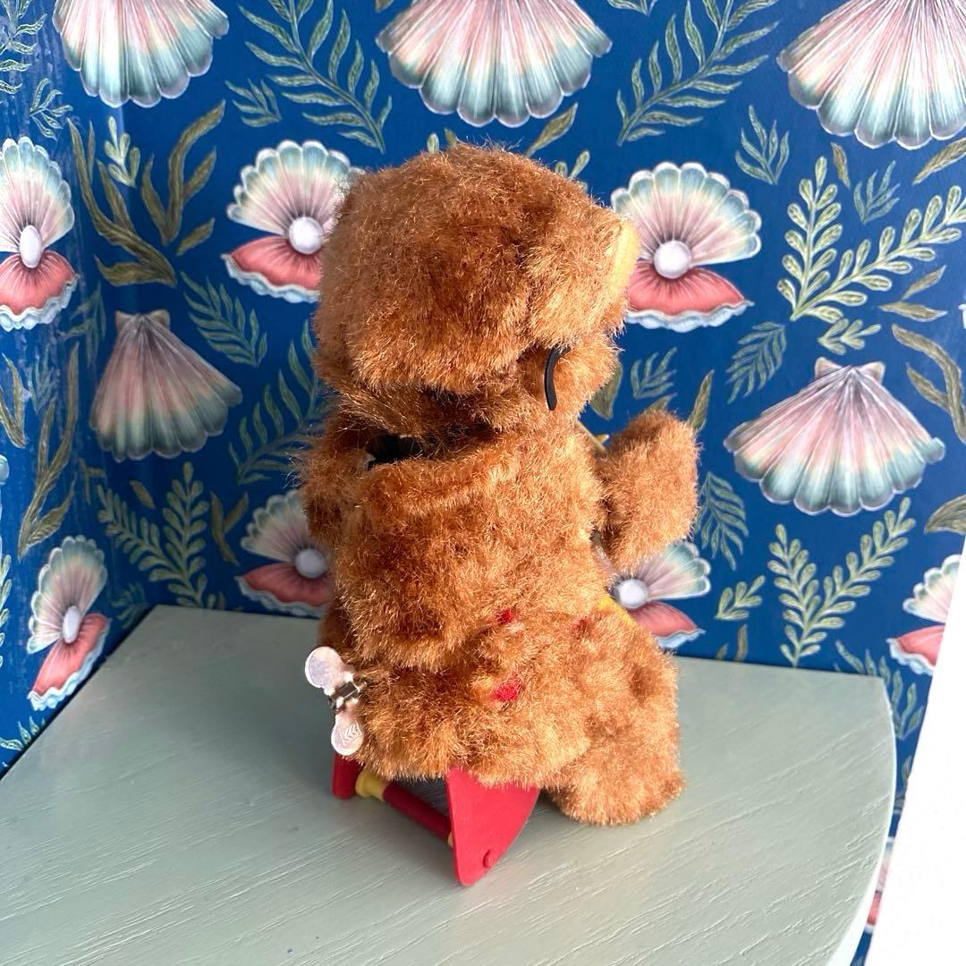 アンティーク ビンテージベア ゼンマイ仕掛け 編み物ベア max carl