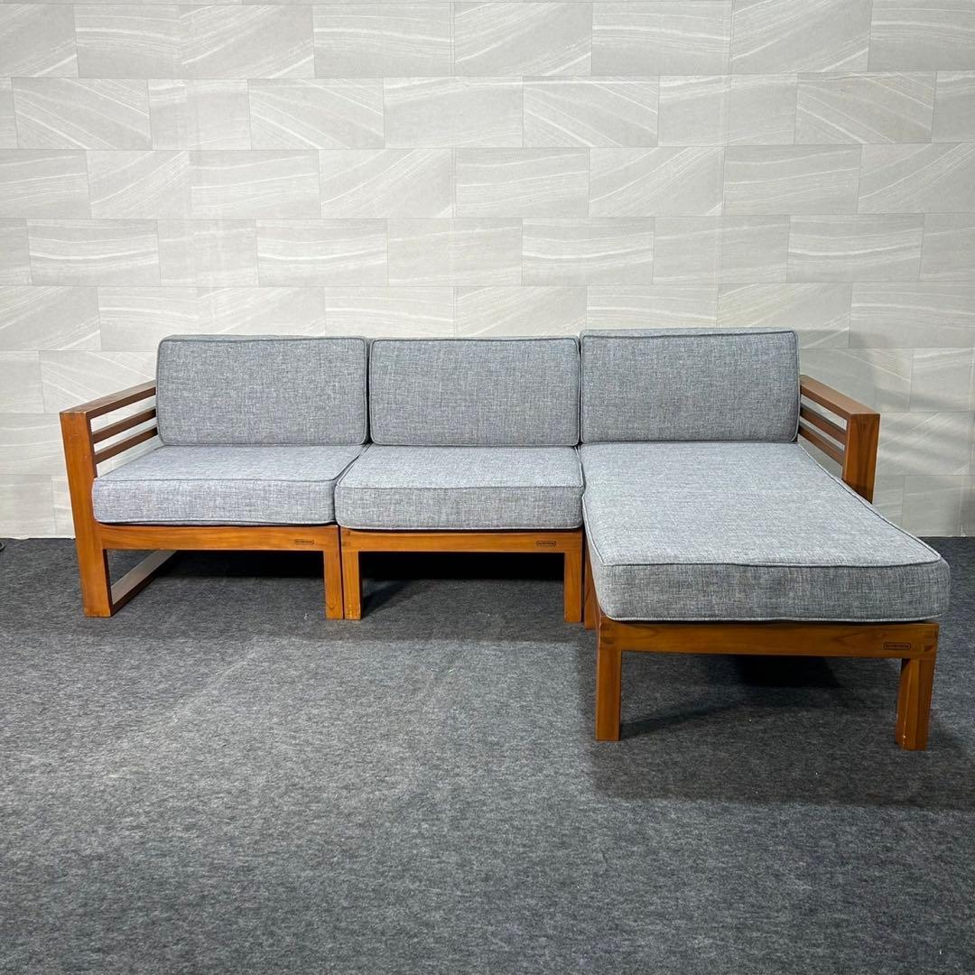 SCANTEAK ソファセット KUL 3人掛け チーク無垢材 家具 d3498