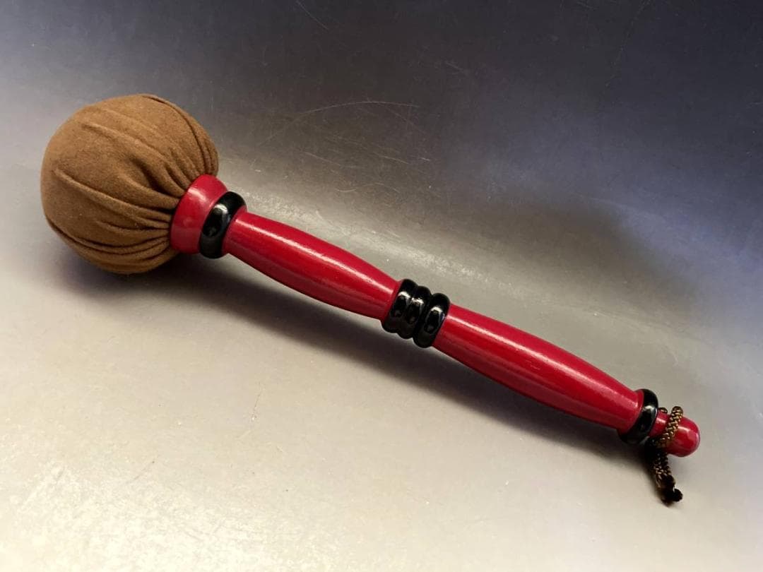 銅鑼□唐銅銅鑼「山本閑浄造」木撥付 最高傑作品 共箱