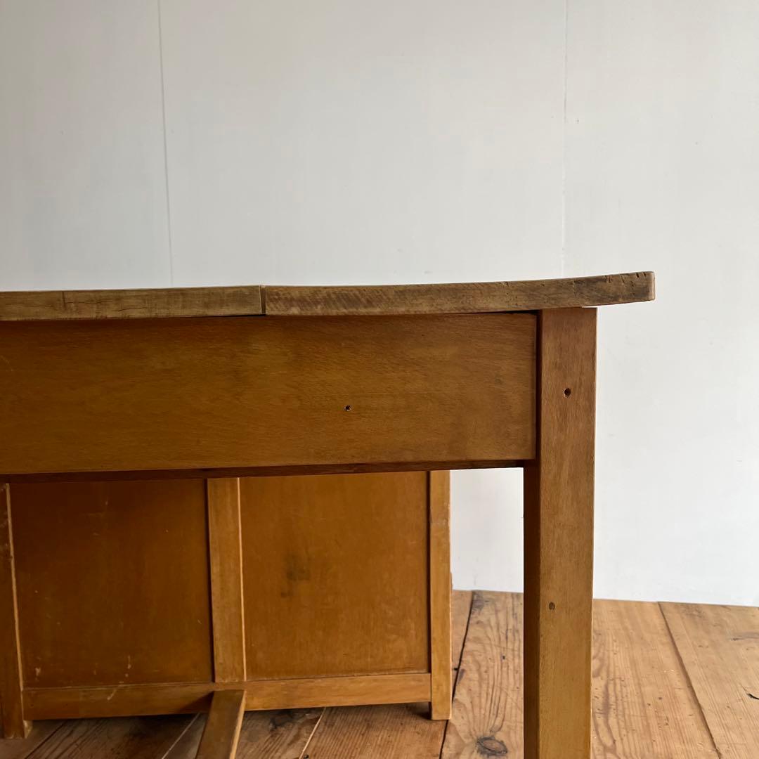 アンティーク 片袖机 デスク テーブル モダン レトロ