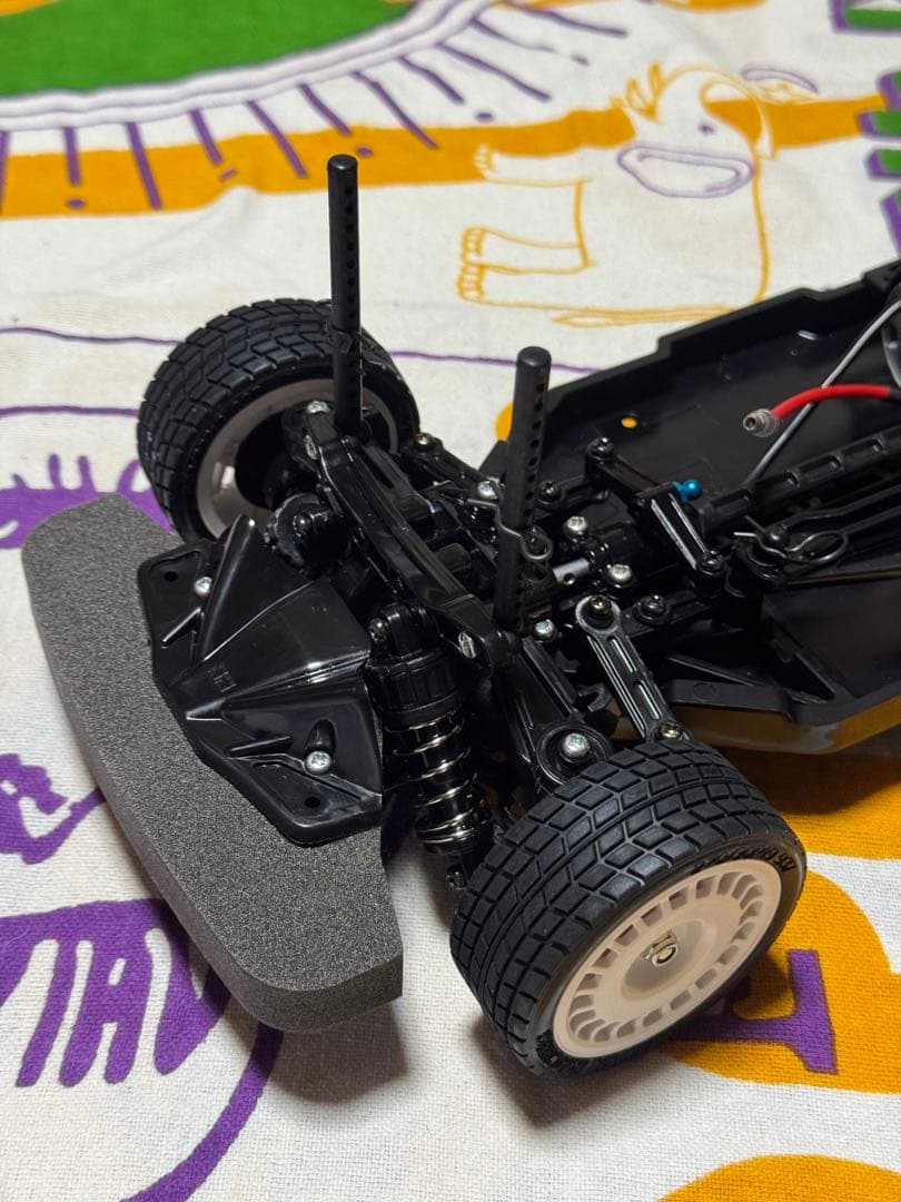 タミヤTT-02組立済シャーシ ハイポジション仕様スポーツチューンモーター他付！