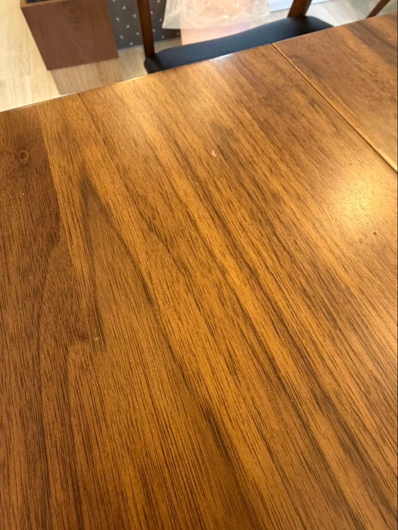 ダイニングテーブル テーブルのみ 伸縮 北欧 モダン ブラウン