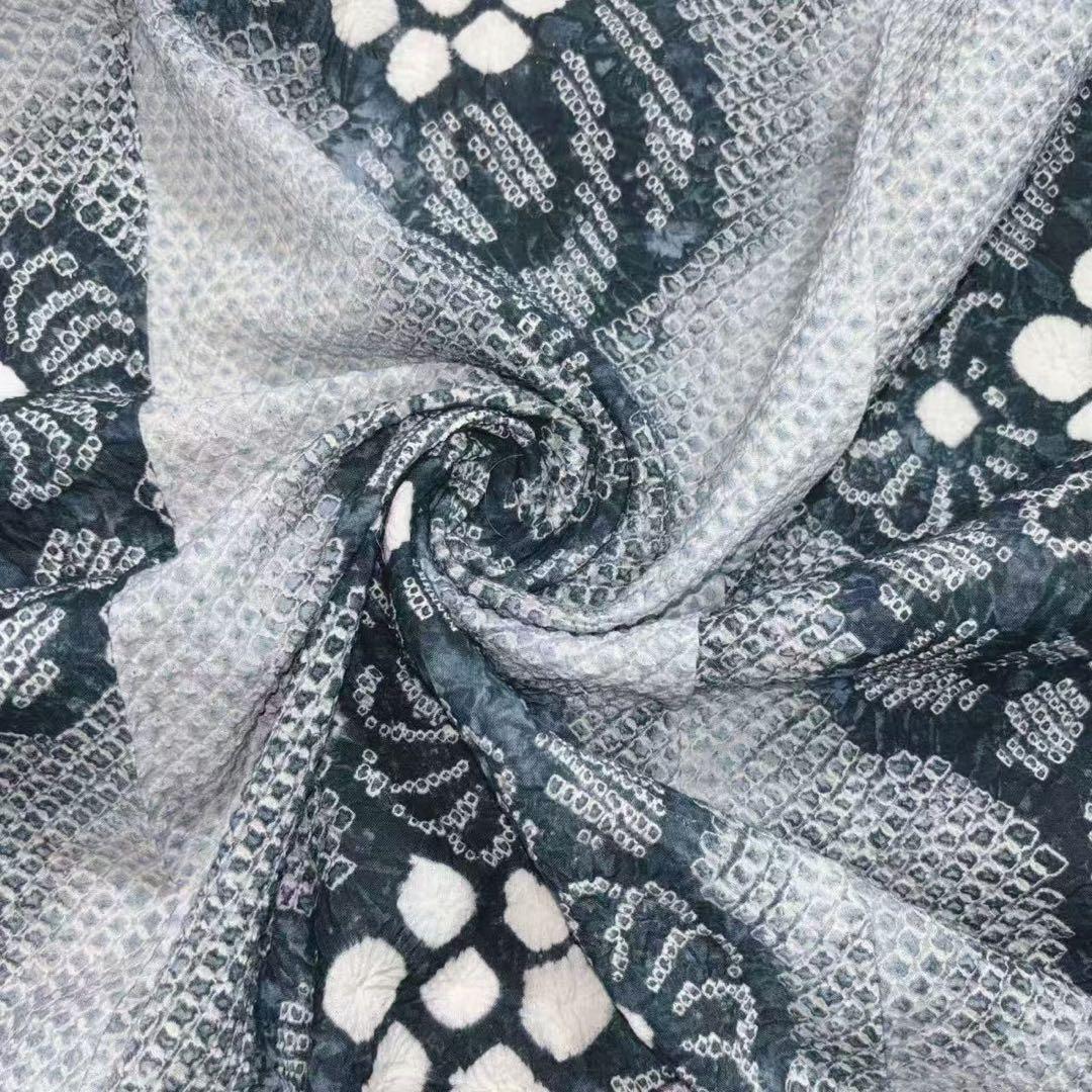 A73有松鳴海絞り高級浴衣 希有辻ヶ花綿　美品　女子会　花火大会　身丈161cm