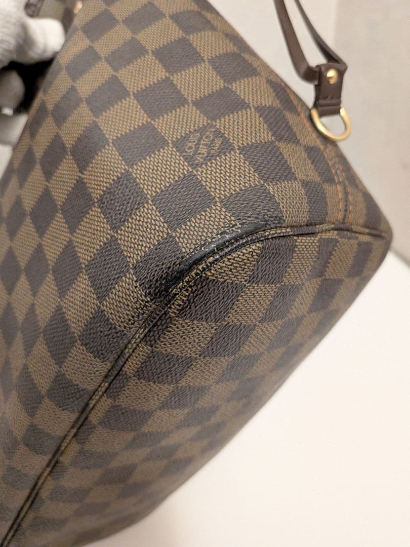 ルイヴィトン ネヴァーフルMM ショルダー トートバッグ ダミエ エベヌ