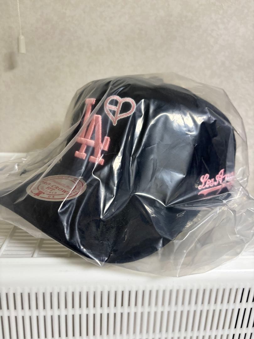BLACKPINK × Mitchell & Ness × ドジャース キャップ