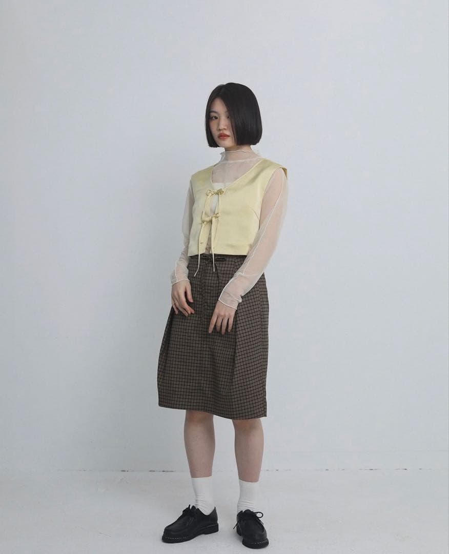 philme フィルム check skirt brown 大園桃子