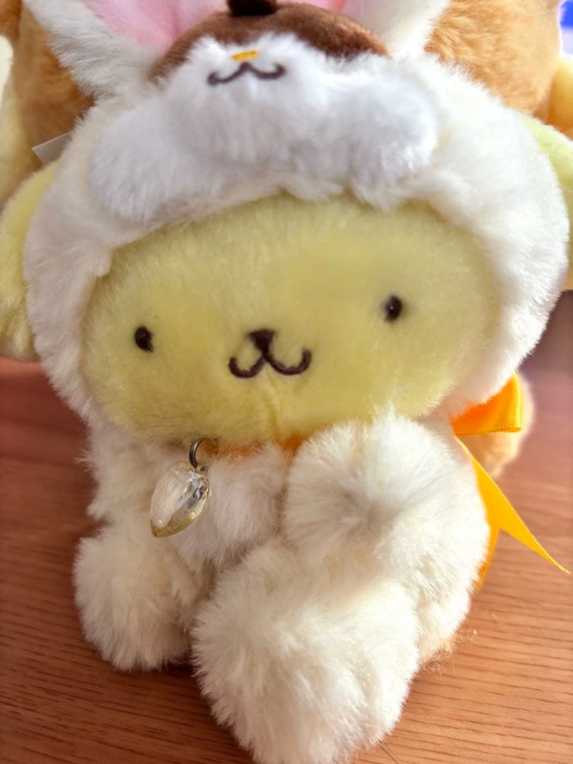 サンリオ ポムポムプリン ぬいぐるみ マスコットキーホルダー ミニポーチ