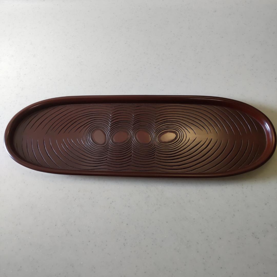 鎌倉彫 後藤会 長盆 鎌倉彫 盆