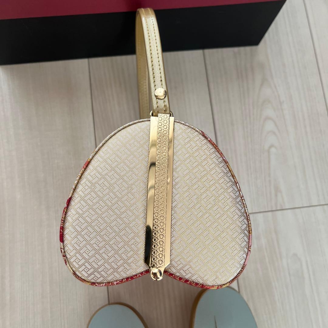 和風バッグと下駄のセット Lサイズ