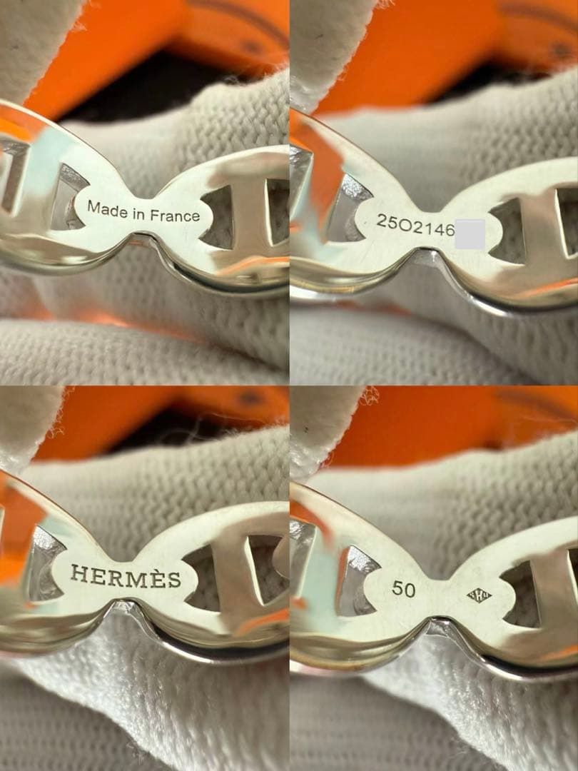 HERMES エルメス　シェーヌダンクル　アンシェネリング　50