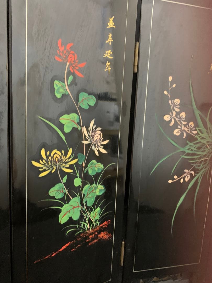 中国　ミニ屏風　ついたて　衝立