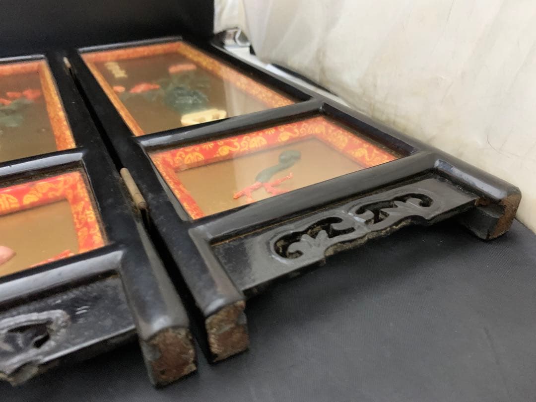 中国　ミニ屏風　ついたて　衝立