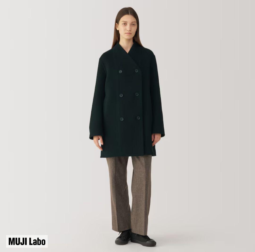 婦人 カシミヤ混ダブルブレストコート | 無印良品 MUJI Labo Pコート