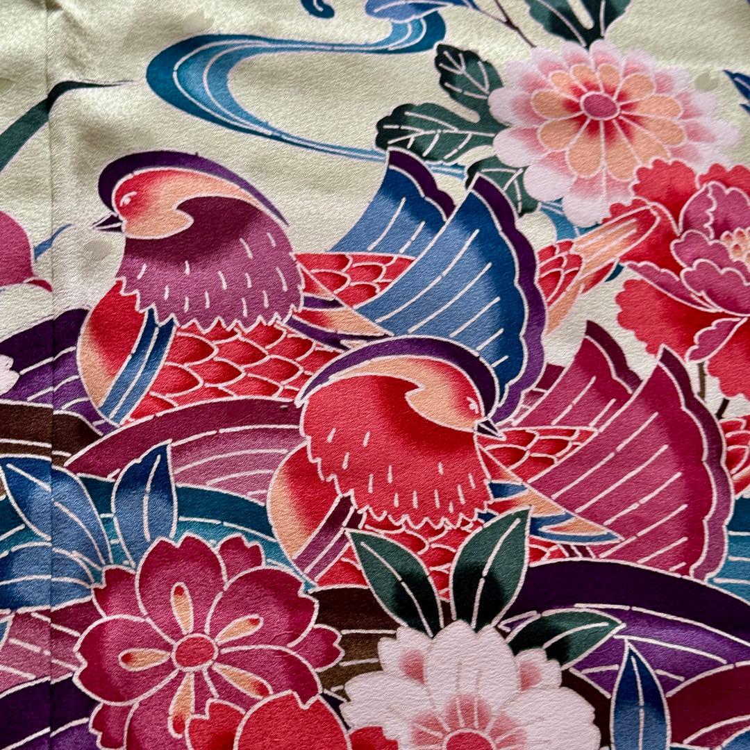 未使用品 振袖フルセット トールサイズ 新品長襦袢 グリーン 161