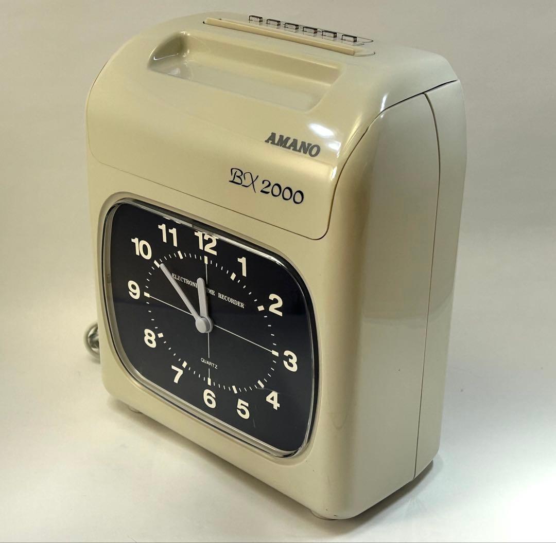 AMANO BX2000 タイムカードレコーダー　タイムカード付