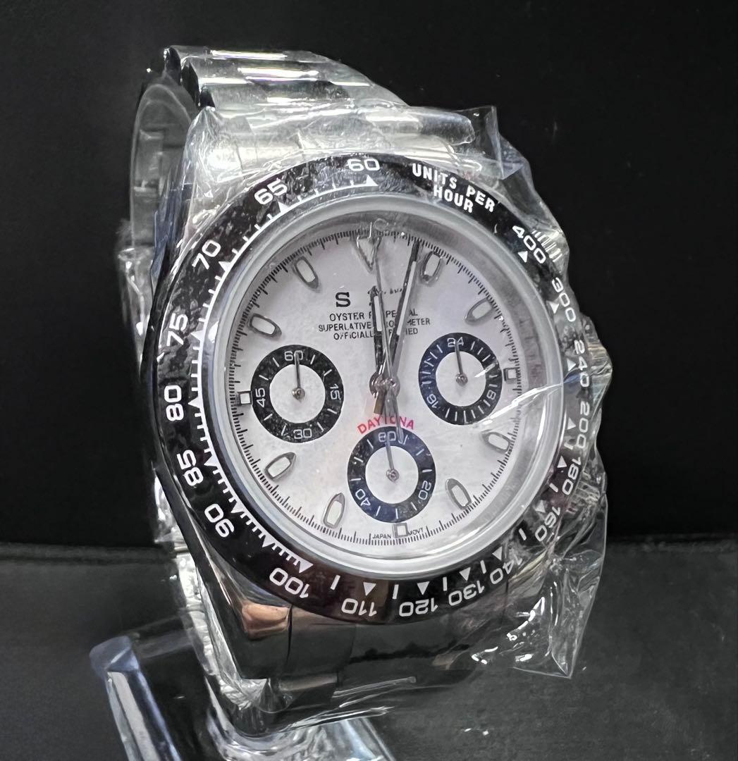 【週末限定価格】mod 腕時 vk63 メカニカルクォーツ　クロノグラフ