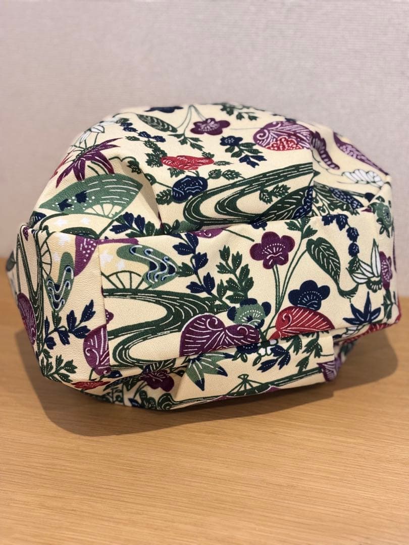 和装バック着物バック琉球紅型・琉球柄・流水柄（白）入学卒業結婚七五三振袖お宮参り