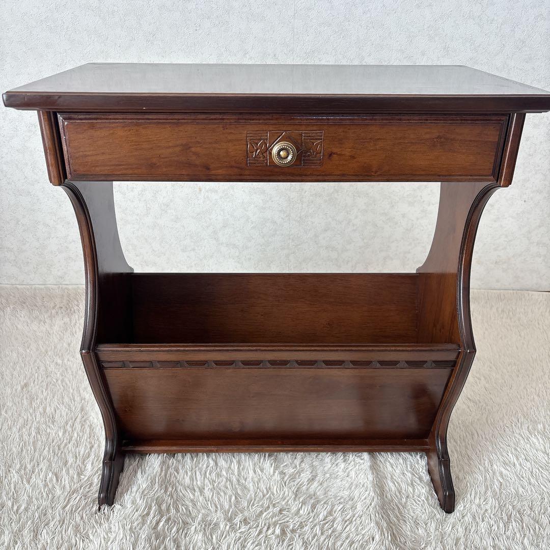 限定品】カリモクDirettore ディレトーレ 電話台 花台 引き出し 日本製