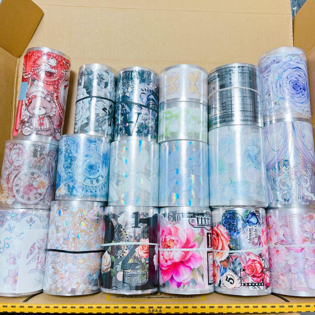 【19本】　海外マステ　petテープ　まとめ売り　コラージュ　素材　断捨離　③ コラージュ 素材 マスキングテープ マステ 英字 英文 フレーズ