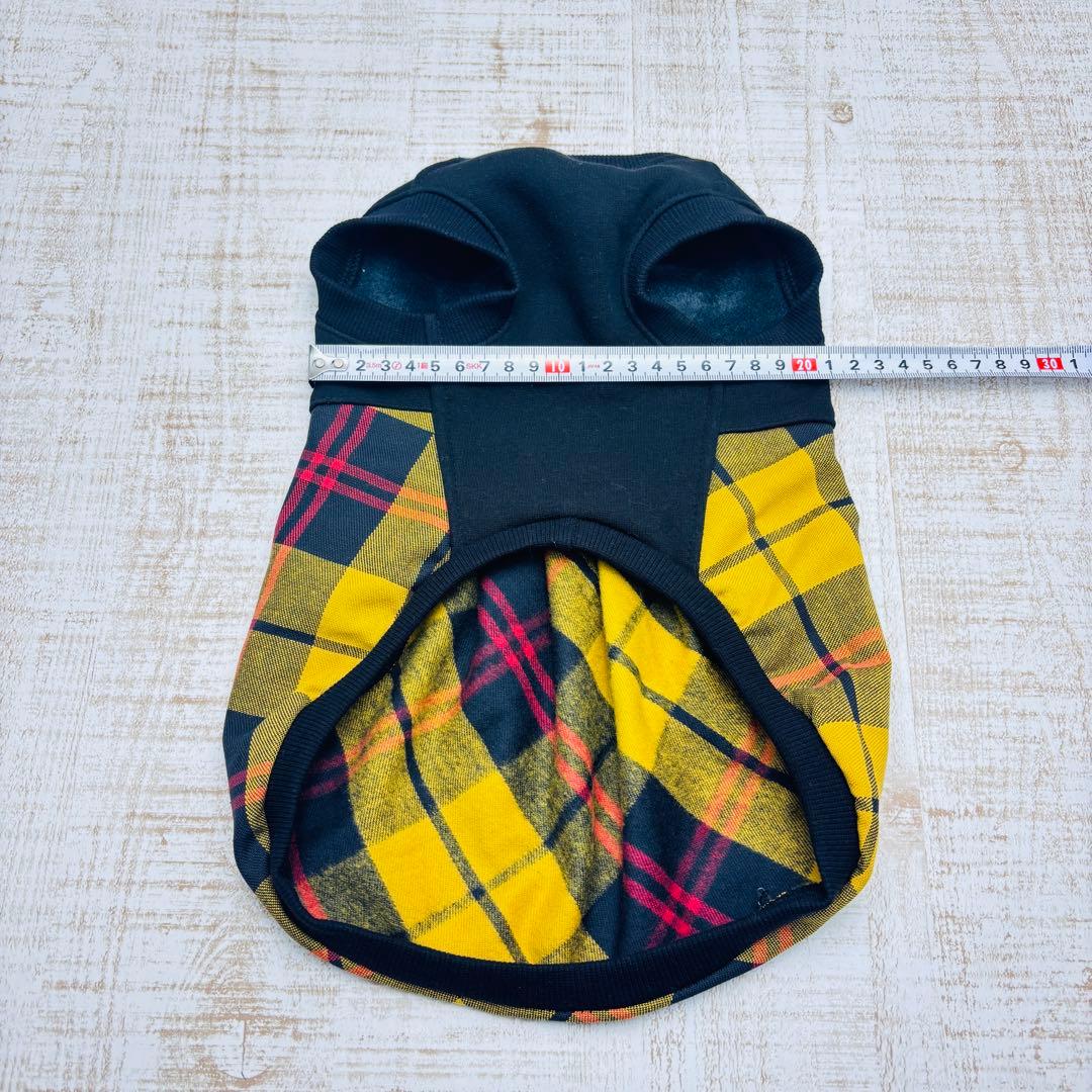 オーダーページ】犬服 黒暖か裏起毛ニットのバルーンワンピース