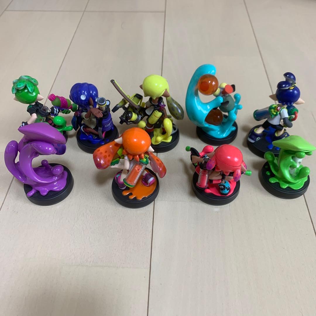 スプラトゥーン amiibo アミーボ 9体セット オンライン セール