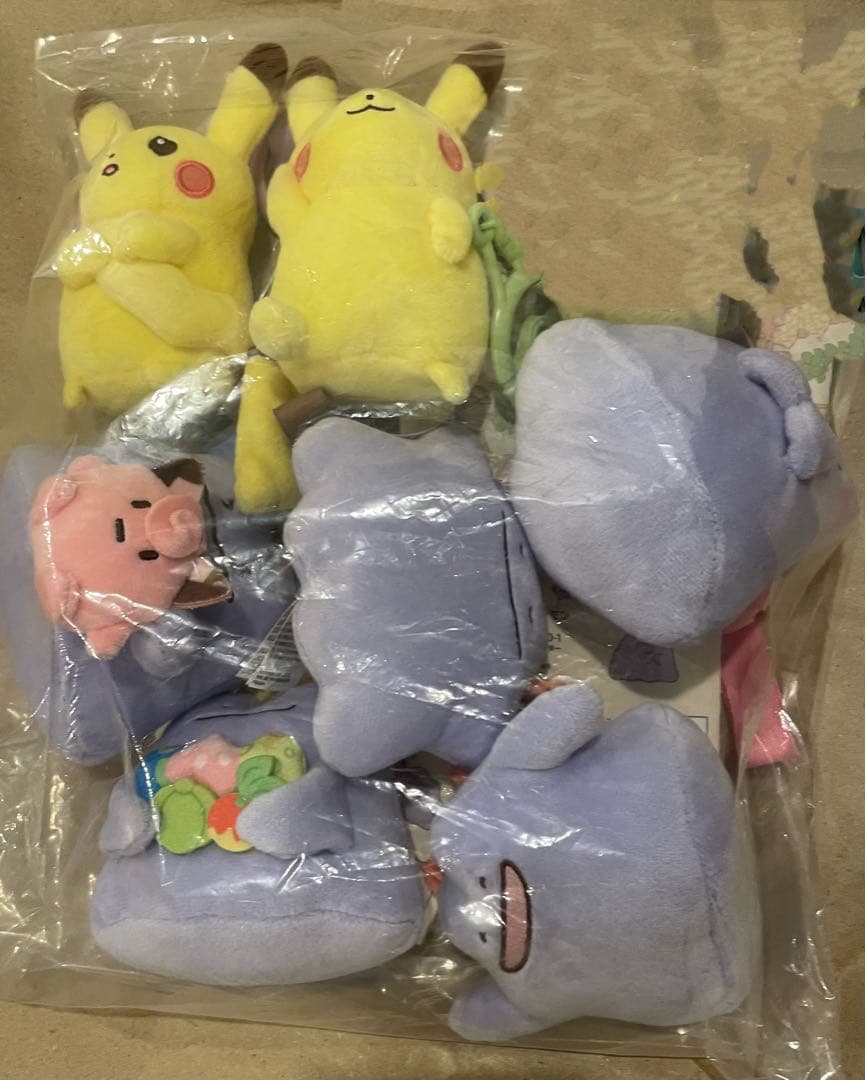 7点 十ポケ十色 マスコット ぬいぐるみ メタモン ピカチュウ 新品 タグ