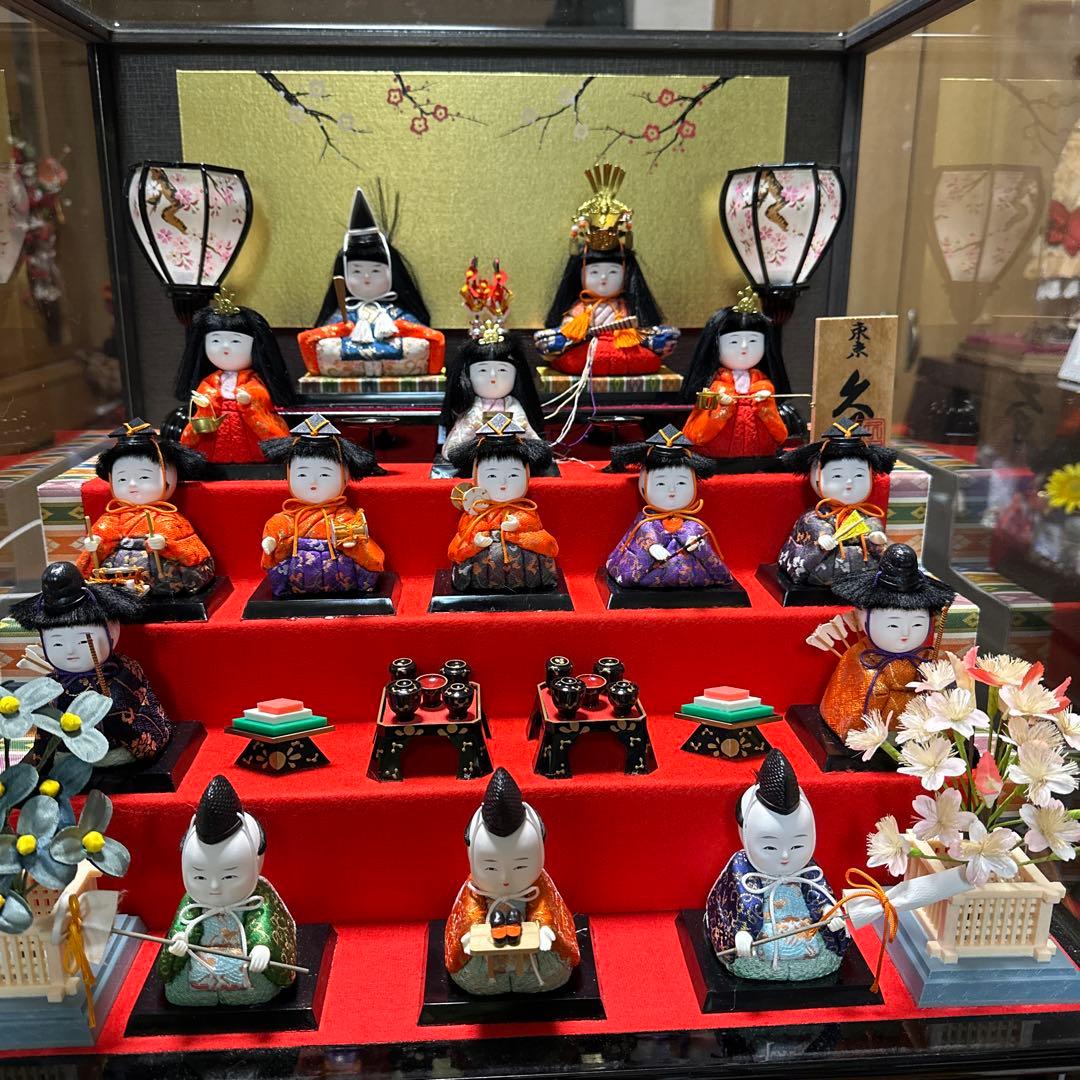 3805▼お雛様　久月木目込み五段飾り雛人形