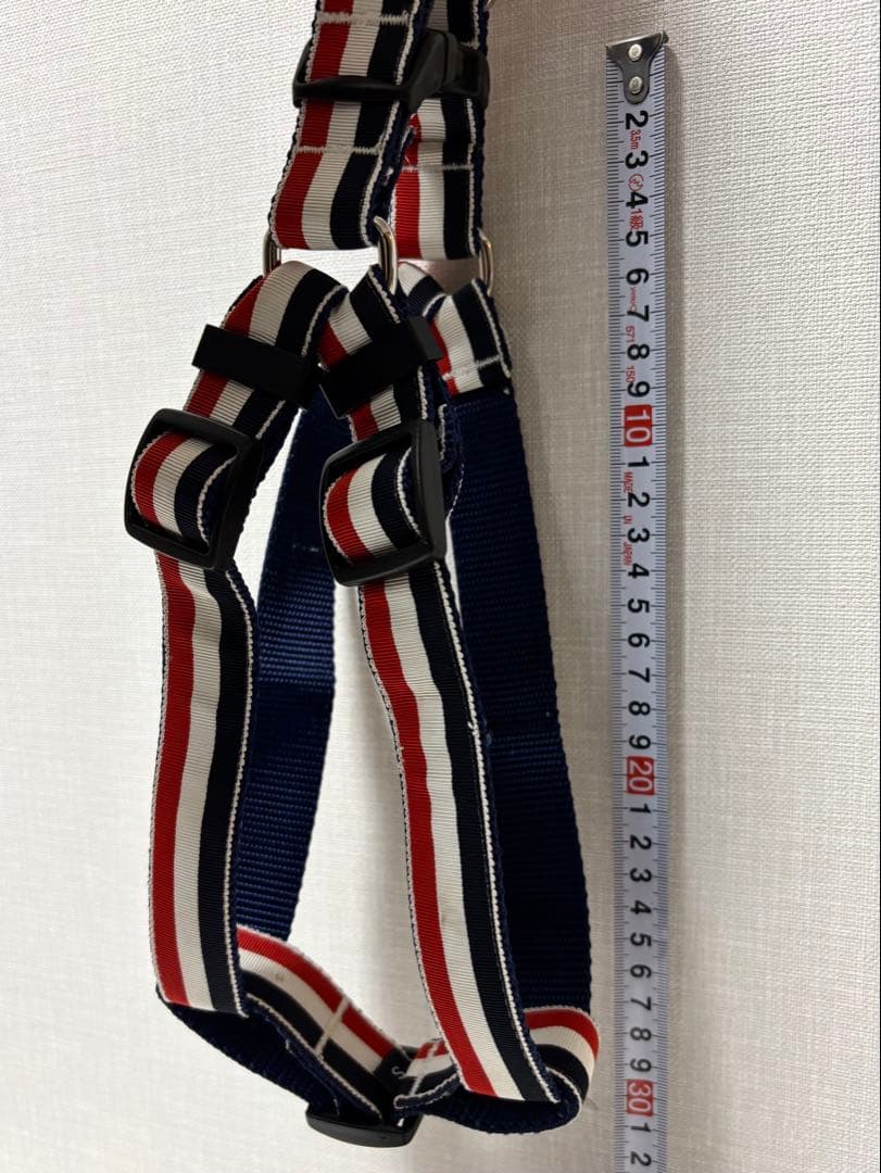 THOM BROWNE】ドックハーネス 犬用 ペット用品 トリコロール S
