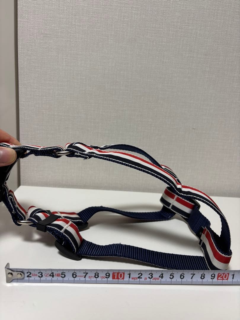 THOM BROWNE】ドックハーネス 犬用 ペット用品 トリコロール S