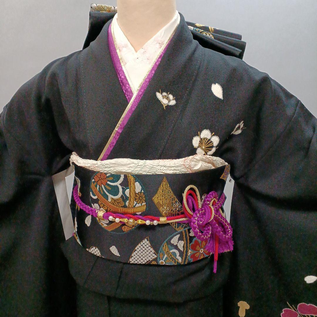 シンプル 振袖フルセット 黒