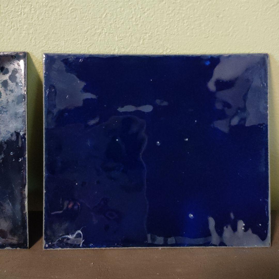 加藤栄三 七宝焼 鵜飼 陶板画 2枚組