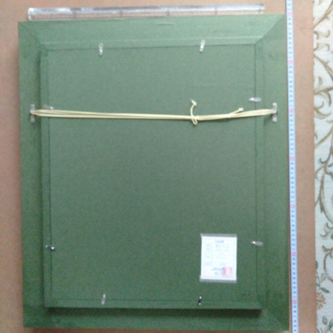 藤本まり子　アクリル画「side」現代アート 　F６号　木製額縁付き