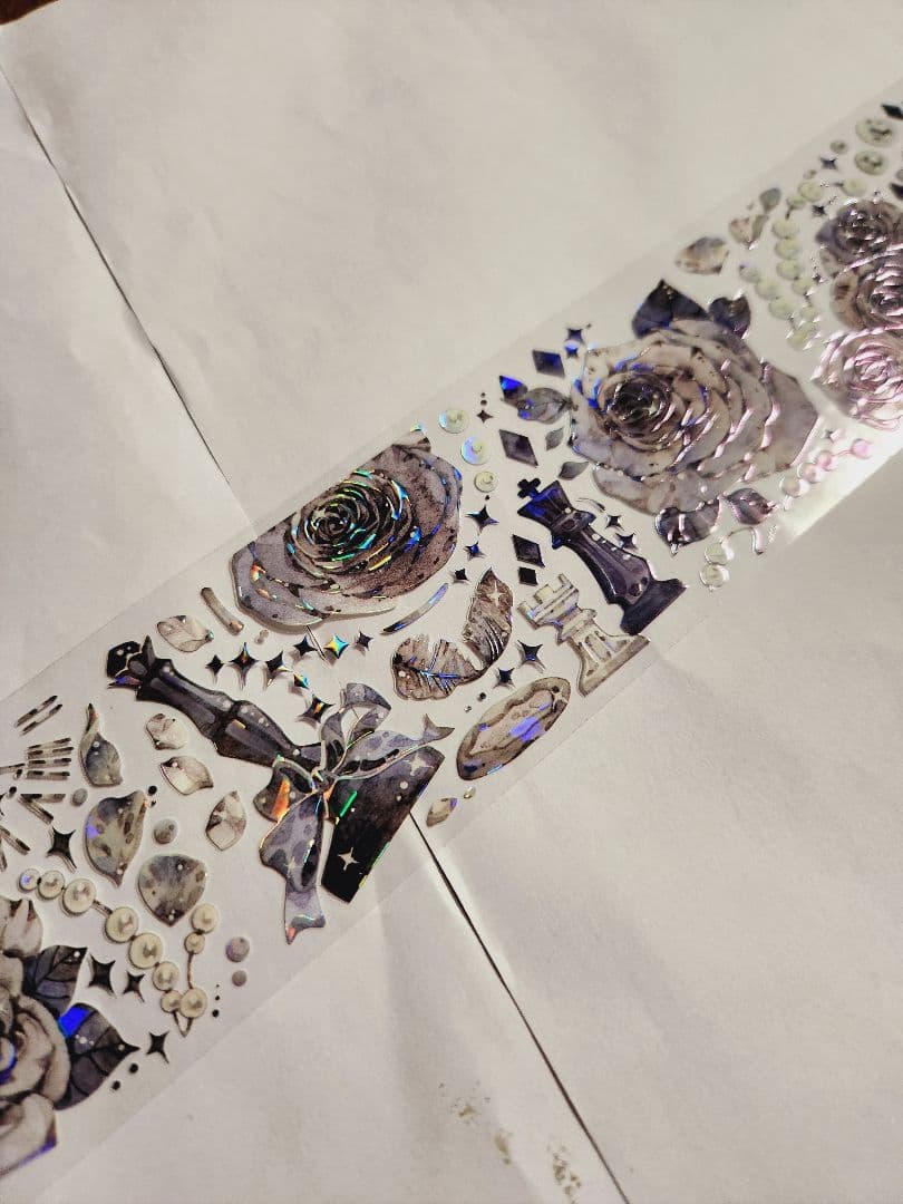 コラージュ素材 海外 マスキングテープ 花 フラワー 切り売り