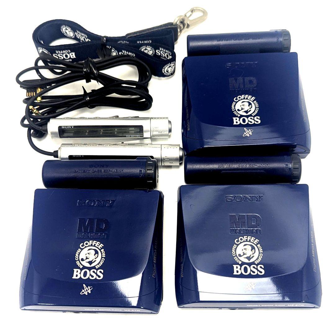 3台セット/動作未確認]サントリーBOSS MDウォークマン MZ-E7W