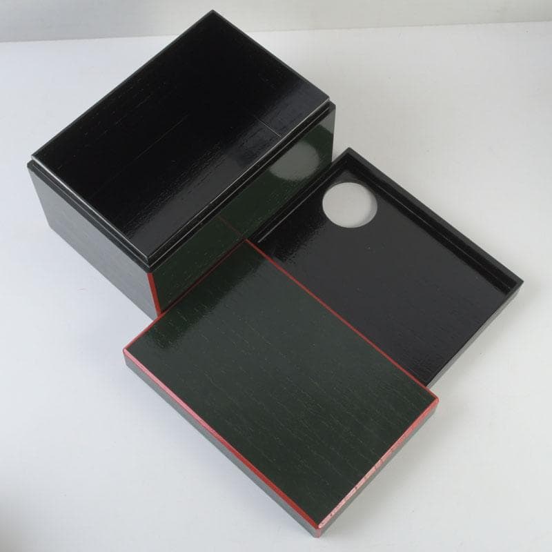 茶道具 桐木地本漆塗 利休茶箱 茶碗 棗 香合など 八点 一式