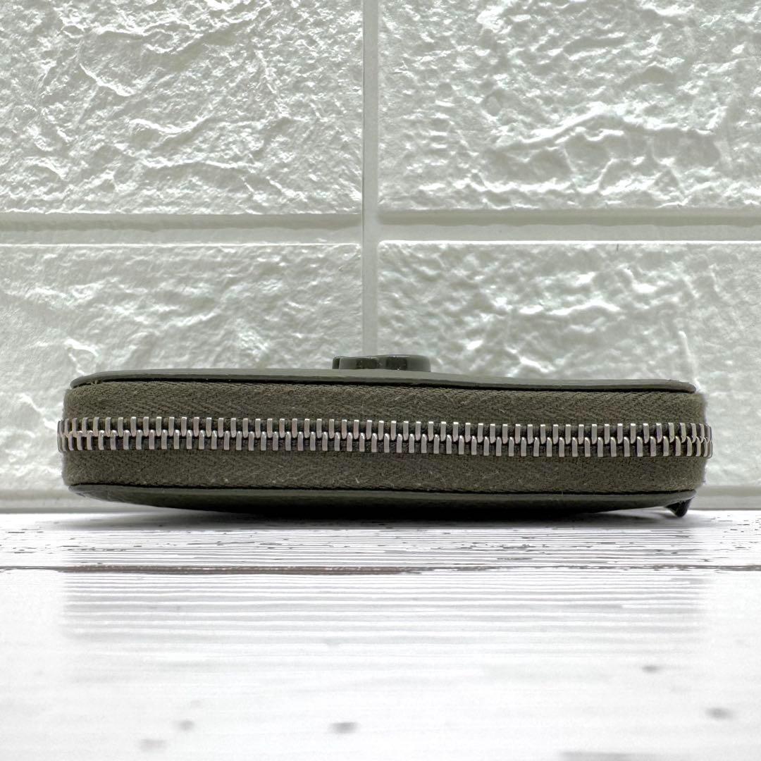 未使用級　グッチ　ケース　マーモント　GG　レザー　カーキ