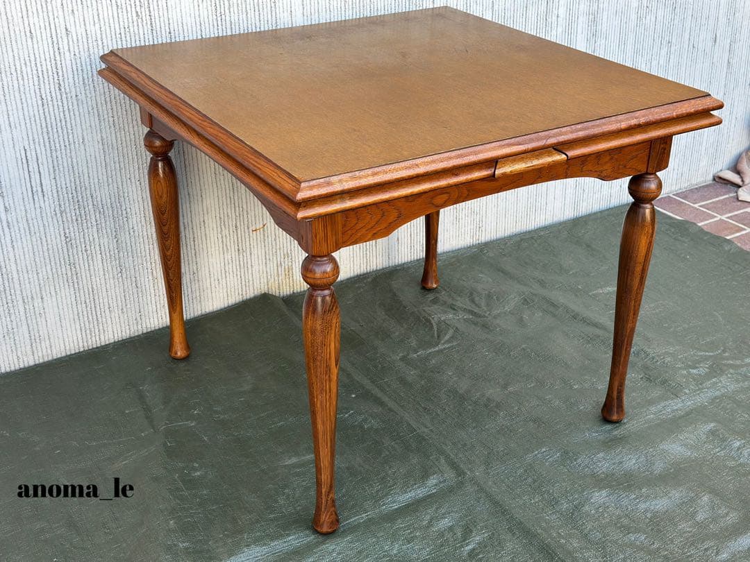 【ダイニングテーブル】飛騨家具　たいへい　WINDS太平　伸長式　昭和レトロ