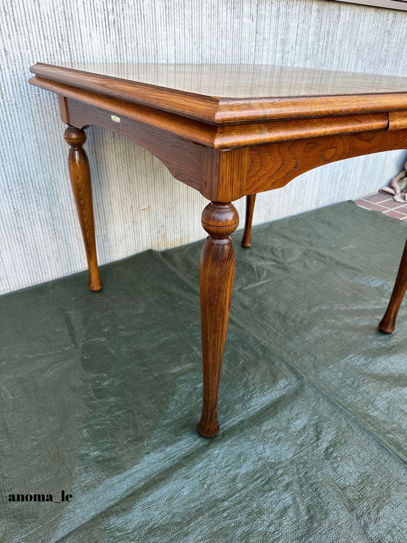 【ダイニングテーブル】飛騨家具　たいへい　WINDS太平　伸長式　昭和レトロ