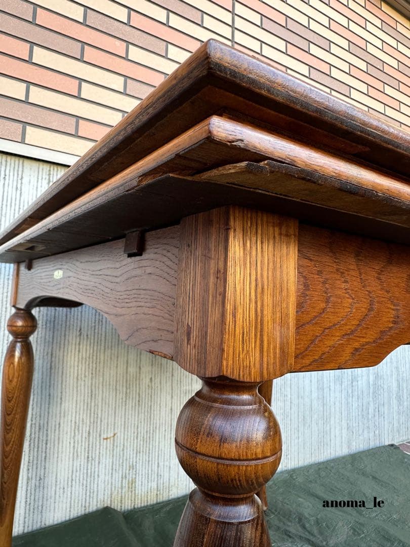 【ダイニングテーブル】飛騨家具　たいへい　WINDS太平　伸長式　昭和レトロ